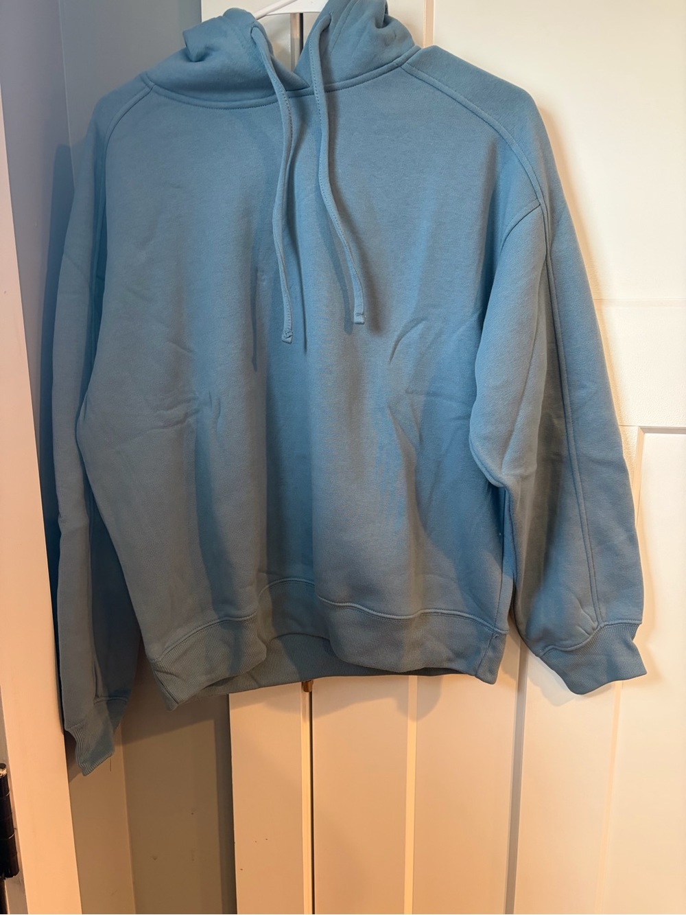 Zenana Outfitters Light Blue Women's Hoodie Sweatshirt